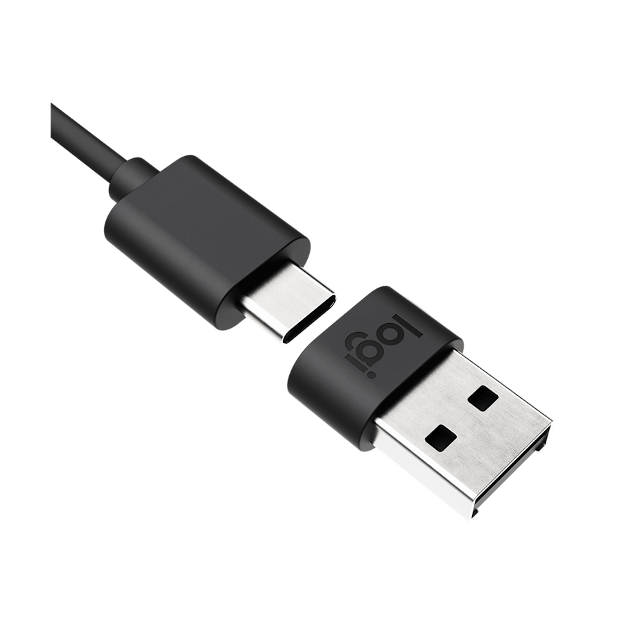 Slušalice sa mikrofonom Logitech Zone Wired MSFT Teams USB black MICROSOFT CERTIFIED, USB-C, USB-A adapter included, 981-000870 - Image 5