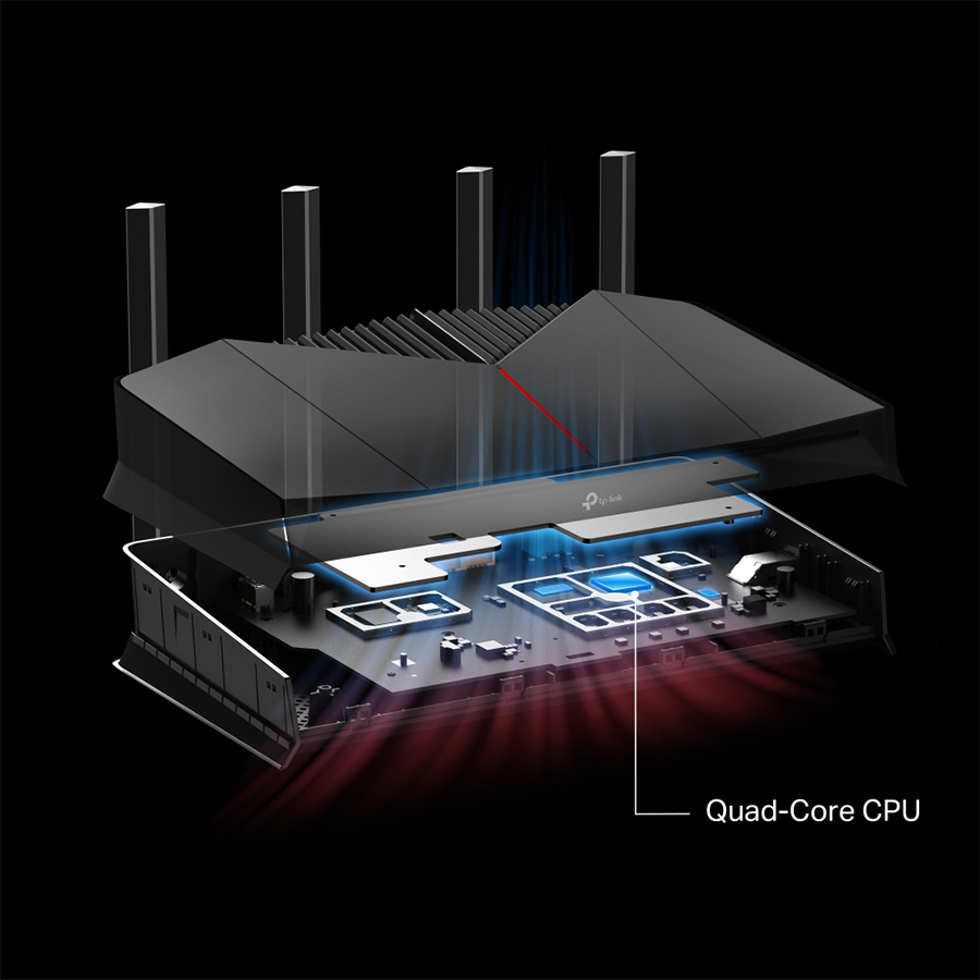 ROUTER gaming TP-Link ARCHER GE230 BE3600 Dual-Band Wi-Fi 7, 2.4GHz + 5GHz, 4xAnt, 2.0GHz QC CPU - Image 6