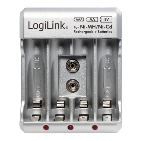 LogiLink Battery charger for Ni-MH/Ni-Cd AA/AAA/9V accumulators PA0168