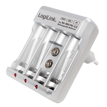 LogiLink Battery charger for Ni-MH/Ni-Cd AA/AAA/9V accumulators PA0168 - Image 2