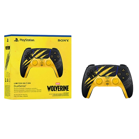 Playstation 5 Dualsense Controller Wireless Marvels Wolverine Battle Yellow Limited Edition - Image 4