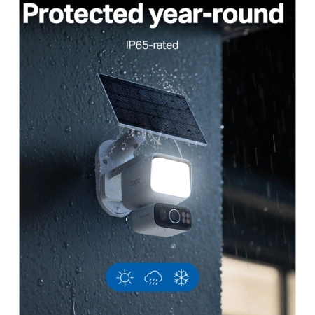 TP-Link Outdoor Solar-Powered Wi-Fi Floodlight Pan/Tilt Camera Tapo C615F KIT - Image 6