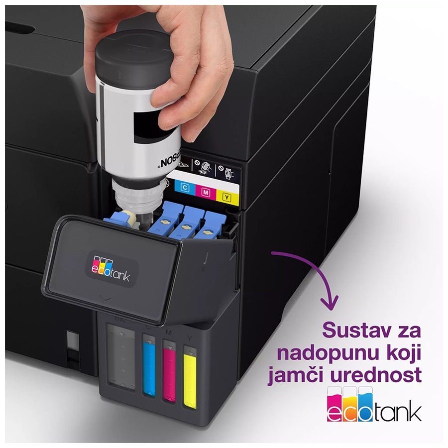 Printer EPSON EcoTank L6360 print/scan/copy/ 33str/min crno-bijelo.20str/min boja. 4800x1200 dpi. ADF, Duplex. WiFi, LAN Tinte 101 - Image 9