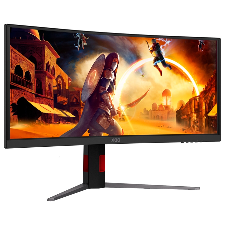 Monitor AOC Gaming CU34G4CA Curved 34", UWQHD (3440x1440), Fast VA, 1500R, 180Hz, 1ms (GtG), 450cd/m2, 3000:1, Adaptive Sync, HDR400, USB hub, - Image 4