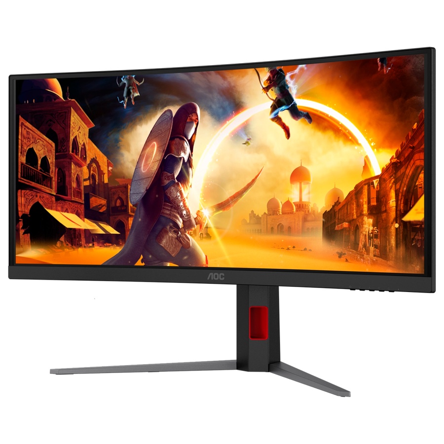 Monitor AOC Gaming CU34G4CA Curved 34", UWQHD (3440x1440), Fast VA, 1500R, 180Hz, 1ms (GtG), 450cd/m2, 3000:1, Adaptive Sync, HDR400, USB hub, - Image 3