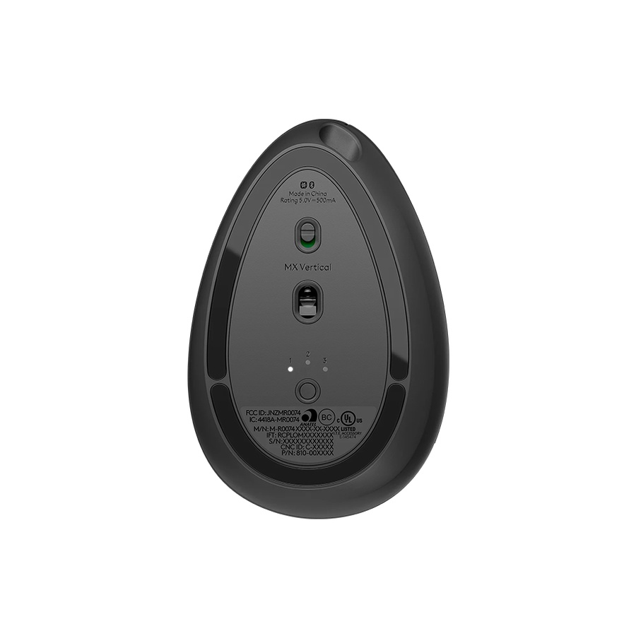 LOGITECH MX Vertical Wireless + Bluetooth Mouse - GRAPHITE, 910-005448 - Image 4